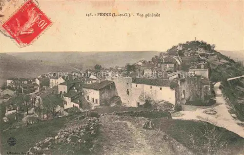 AK / Ansichtskarte Penne -d Agenais Villeneuve-sur-Lot 47 Lot-et-Garonne Vue generale