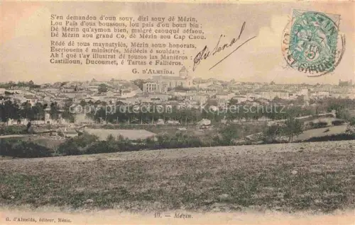 AK / Ansichtskarte Mezin NERAC 47 Lot-et-Garonne Vue generale