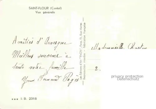 AK / Ansichtskarte Saint-Flour 15 Cantal Vue generale
