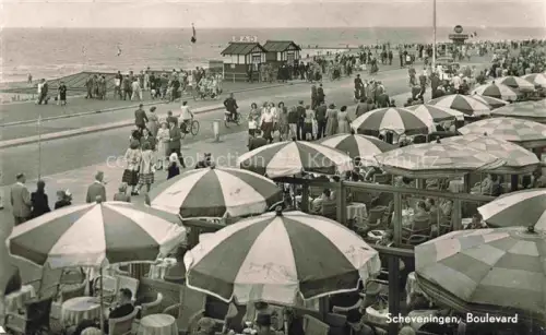 AK / Ansichtskarte SCHEVENINGEN Zuid-Holland NL Boulevard Promenade Café Terrasse
