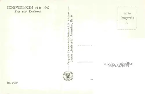 AK / Ansichtskarte SCHEVENINGEN Zuid-Holland NL Pier met Kurhaus