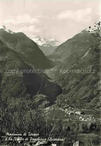 AK / Ansichtskarte Madonna di Tirano Sondrio Lombardia IT e la Valle di Poschiavo Suizzera Alpi