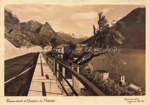 AK / Ansichtskarte Gandria Lago di Lugano Nuova strada di Gandria e la Valsolda