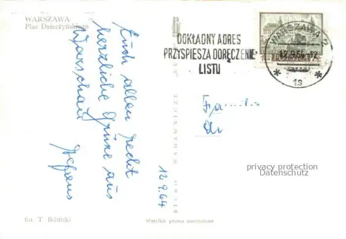 AK / Ansichtskarte WARSZAWA Warschau PL Plac Dzierzynskiego