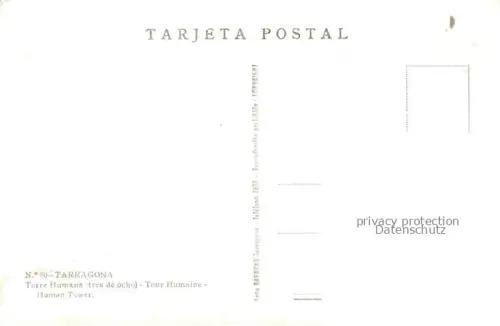 AK / Ansichtskarte TARRAGONA ES Torre Humana tres de ocho