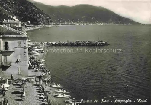 AK / Ansichtskarte LAIGUEGLIA Savona Liguria IT Hotel Riviera dei Fiori Kuestenpanorama