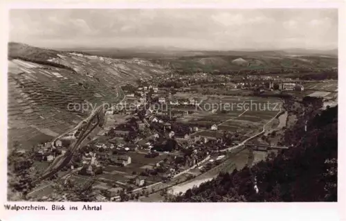 AK / Ansichtskarte Walporzheim Blick ins Ahrtal Fliegeraufnahme