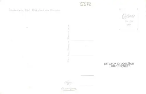 AK / Ansichtskarte Blankenheim Ahr Eifel Euskirchen NRW Blick durchs Hirtentor