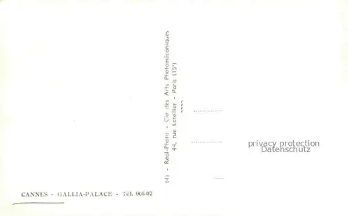 AK / Ansichtskarte CANNES 06 Alpes-Maritimes Gallia Palace