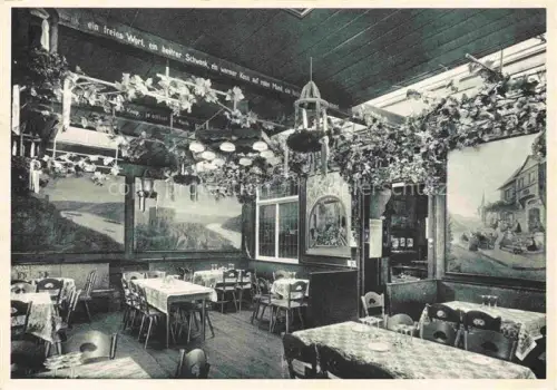 AK / Ansichtskarte RueDESHEIM am Rhein Hessen Der Drosselhof Weinhaus Kupfertiefdruck