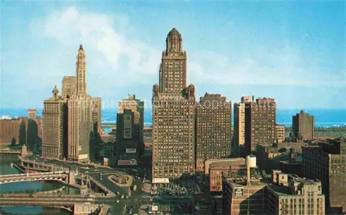 AK / Ansichtskarte CHICAGO  Illinois USA Wacker Drive Chicago River