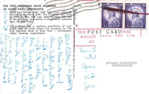AK / Ansichtskarte St Paul Minnesota USA The First National Bank Building