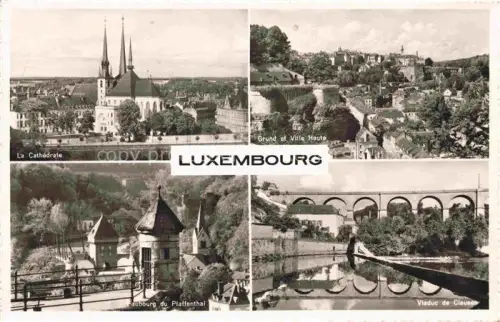 AK / Ansichtskarte LUXEMBOURG  Luxemburg Le Cathedrale Grand et Villa Haute Faubourg du Pfaffenthal Viaduc de Clausen