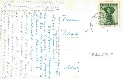 AK / Ansichtskarte Leogang im Tale Saalbach-Hinterglemm AT mit Leoganger Steinberge und Kirche