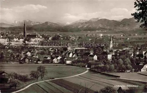 AK / Ansichtskarte SIMBACH  Inn Bayern mit Braunau Panorama