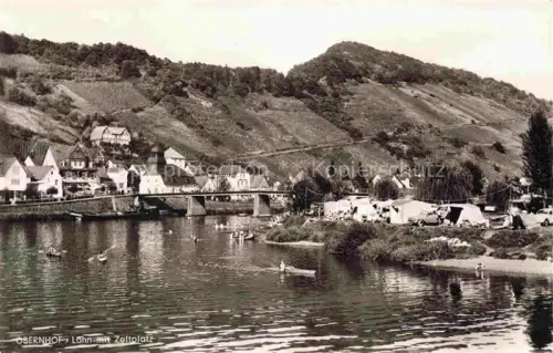 AK / Ansichtskarte Obernhof Lahn mit Zeltplatz