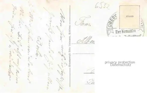 AK / Ansichtskarte Oberwesel Rhein Schoenburg Marktplatz Die Pfalz St Martinskirche Ochsenturm