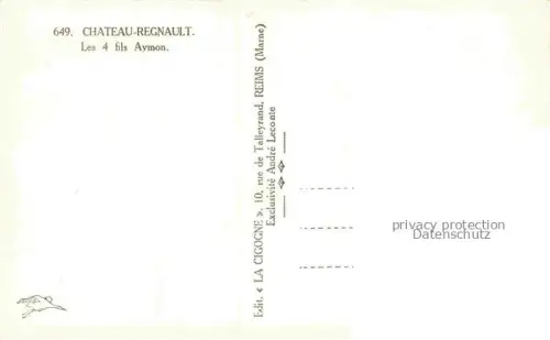 AK / Ansichtskarte Chateau-Regnault Charleville-Mezieres 08 Ardennes Les 4 fils Aymon Vue aerienne