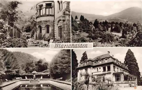 AK / Ansichtskarte Mariahalden BADEN-BADEN Erholungsheim Mariahalden Panorama Schwimmbad