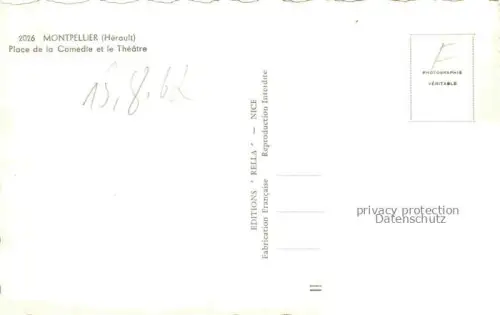 AK / Ansichtskarte MONTPELLIER 34 Place de la Comedie et le Theatre