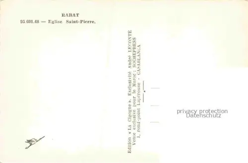 AK / Ansichtskarte RABAT  Maroc Eglise Saint Pierre