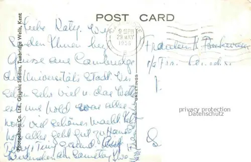 AK / Ansichtskarte Cambridge  Cambridgeshire UK Kings College and Parade