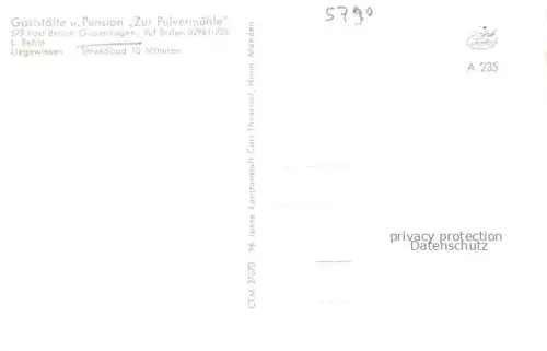 AK / Ansichtskarte Gudenhagen Brilon Hochsauerlandkreis NRW Gaststaette Zur Pulvermuehle Schwimmbad Panorama Teilansichten