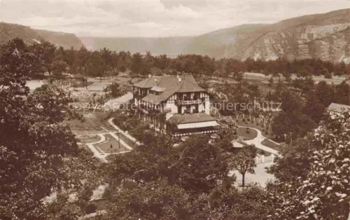 AK / Ansichtskarte Bad Salzig Boppard Rheinland-Pfalz Panorama mit Park-Hotel