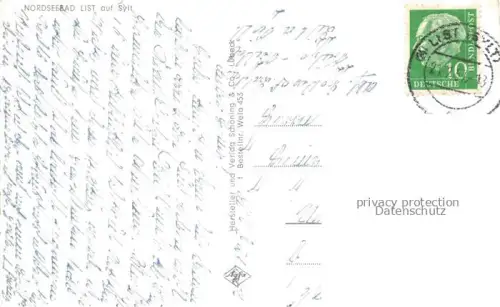 AK / Ansichtskarte LIST  SYLT Teilansicht Nordseebad