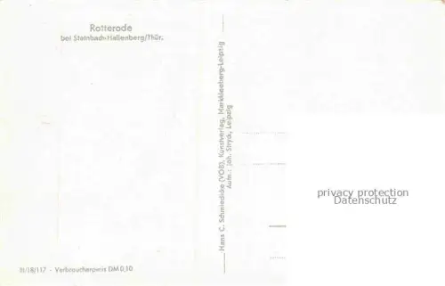AK / Ansichtskarte Rotterode Gasthof zum Thueringer Wald Viehtrieb