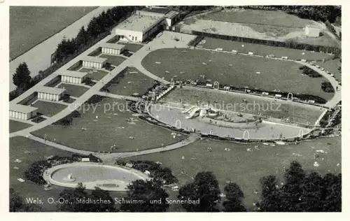 AK / Ansichtskarte WELS Oberoesterreich AT Staedtisches Schwimm- und Sonnenbad