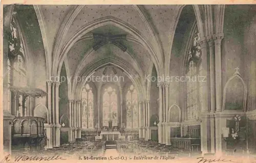 AK / Ansichtskarte St-Gratien  95 Val-d Oise Interier de l Eglise