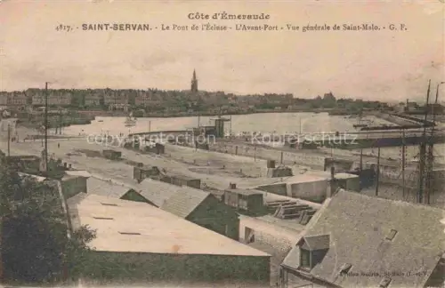 AK / Ansichtskarte SAINT-SERVAN-SUR-MER St-Servan-sur-Mer 35 Ille-et-Vilaine Pont de l Avant Port 