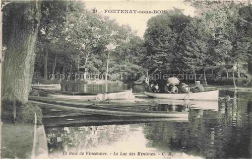 AK / Ansichtskarte Fontenay -sous-Bois 94 Val-de-Marne Vincennes Le Lac des Minimes