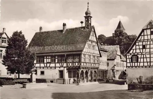 AK / Ansichtskarte Koenigsbach-Stein Motiv Ortszentrum Fachwerkhaeuser