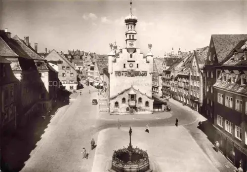 AK / Ansichtskarte KEMPTEN Allgaeu Bayern Rathausplatz Altstadt