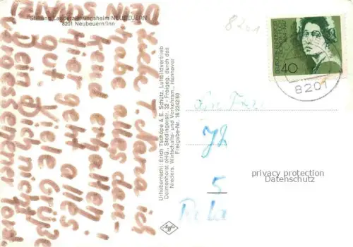 AK / Ansichtskarte Neubeuern Inn Rosenheim Bayern Stiftung Landerziehungsheim