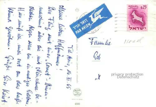 AK / Ansichtskarte Tel-Aviv-Jaffa Israel Stadtpanorama Strand Auditorium