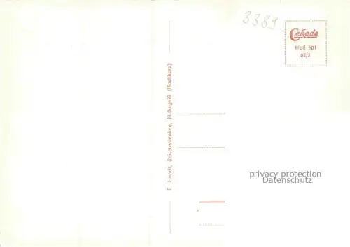 AK / Ansichtskarte Hohegeiss Braunlage Harz Niedersachsen Panorama Ehemalige Landesgrenze Preussen Braunschweig