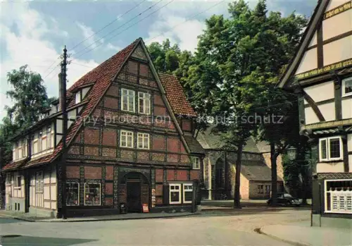 AK / Ansichtskarte Rinteln Weser Niedersachsen Altes Museum Fachwerkhaeuser