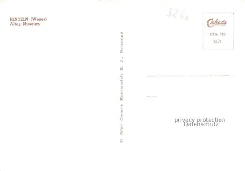 AK / Ansichtskarte Rinteln Weser Niedersachsen Altes Museum Fachwerkhaeuser