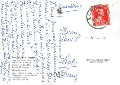 AK / Ansichtskarte Eupen Wesertalsperre Fliegeraufnahme