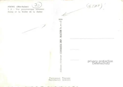 AK / Ansichtskarte Soing-Cubry-Charentenay VESOUL 70 Haute-Saone Vue panoramique aerienne Soing et la Vallee de la Saone