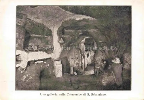 AK / Ansichtskarte ROMA  Rom Lazio IT Una galleria nelle Catacombe di San Sebastiano