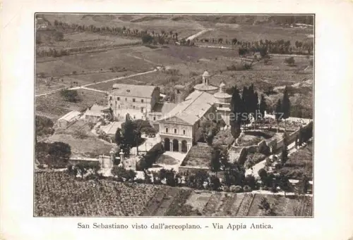 AK / Ansichtskarte San Sebastiano Catinaccio Trentino IT Visto dall aeroplano Via Appia Antica