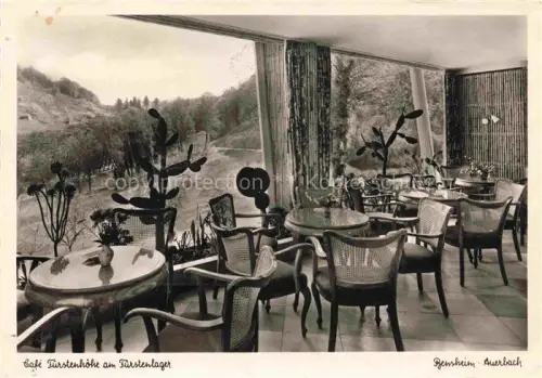 AK / Ansichtskarte Auerbach Bergstrasse Bensheim Hessen Cafe Fuerstenhoehe am Fuerstenlager