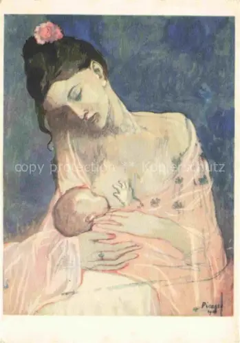 AK / Ansichtskarte PICAssO Pablo (1881-1973) Kuenstlerkarte Maternite Mutterschaft 