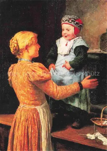 AK / Ansichtskarte ANKER Albert (1831-1910) Kuenstlerkarte Die aeltere Schwester Kind Bern