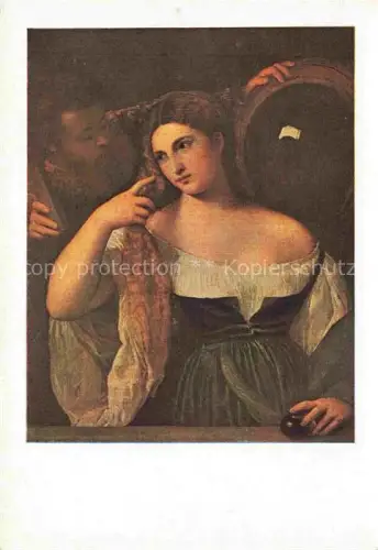 AK / Ansichtskarte VECELLI Titien Tizian (1480-1576) Kuenstlerkarte Alphonse de Ferrare Laura de Dianti 
