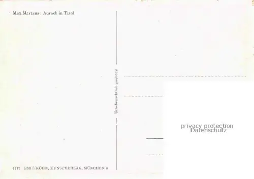 AK / Ansichtskarte MaeRTENS Max Kuenstlerkarte Aurach in Tirol Muenchen